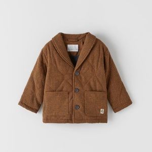 Zara Kids Houndstooth Coat